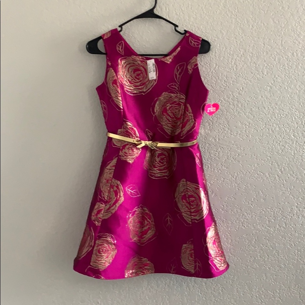 Magenta Formal Floral dress